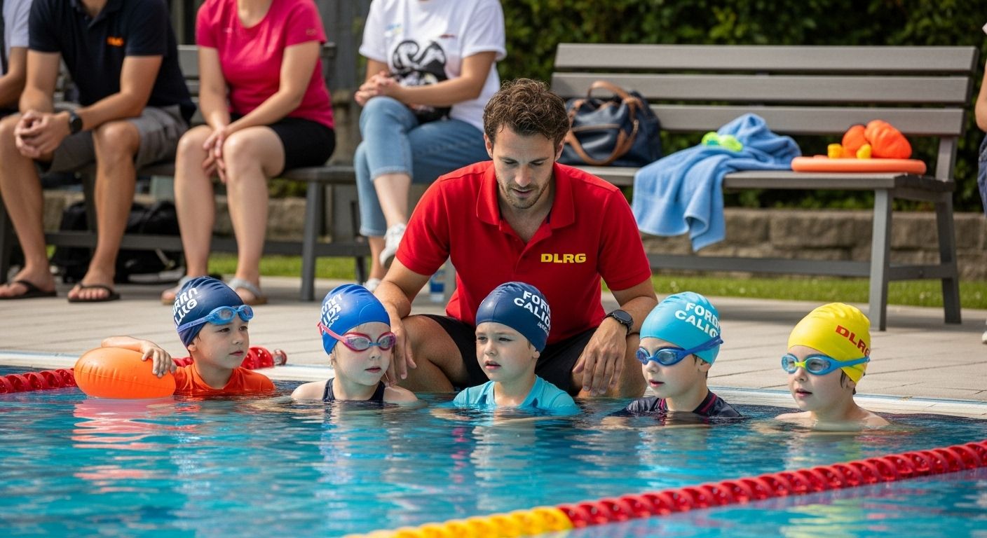 Schwimmkurs DLRG Außenbereich Aufsicht