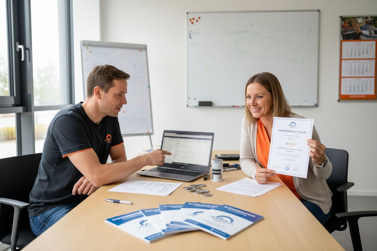 Schwimmabzeichen Organisation Büro