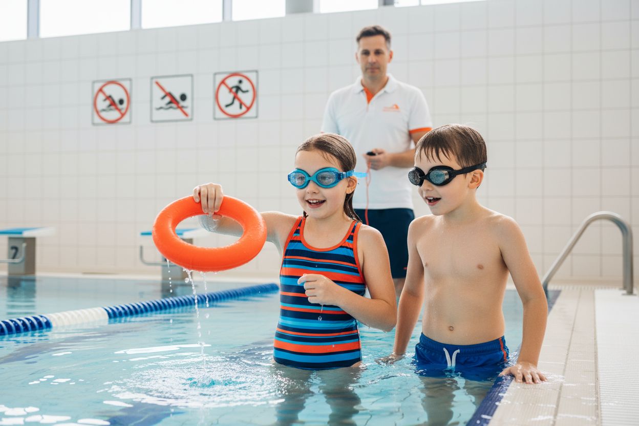 Schwimmtraining Tieftauchen Kinder