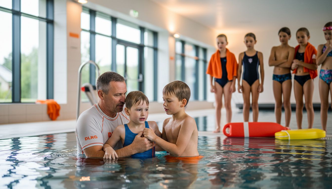 Rettungsübung Schwimmkurs