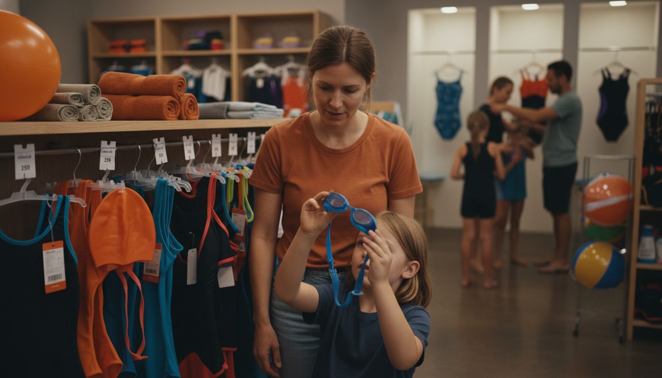 Schwimmbadausrüstung Kinder Eltern