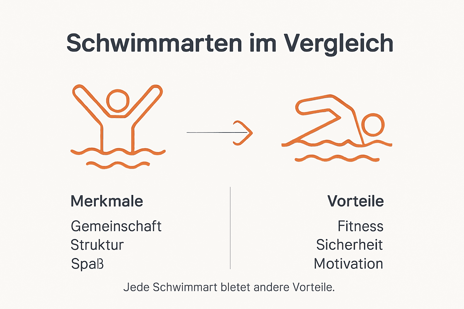 Übersicht: Verschiedene Schwimmstile und ihre gesundheitlichen Vorteile