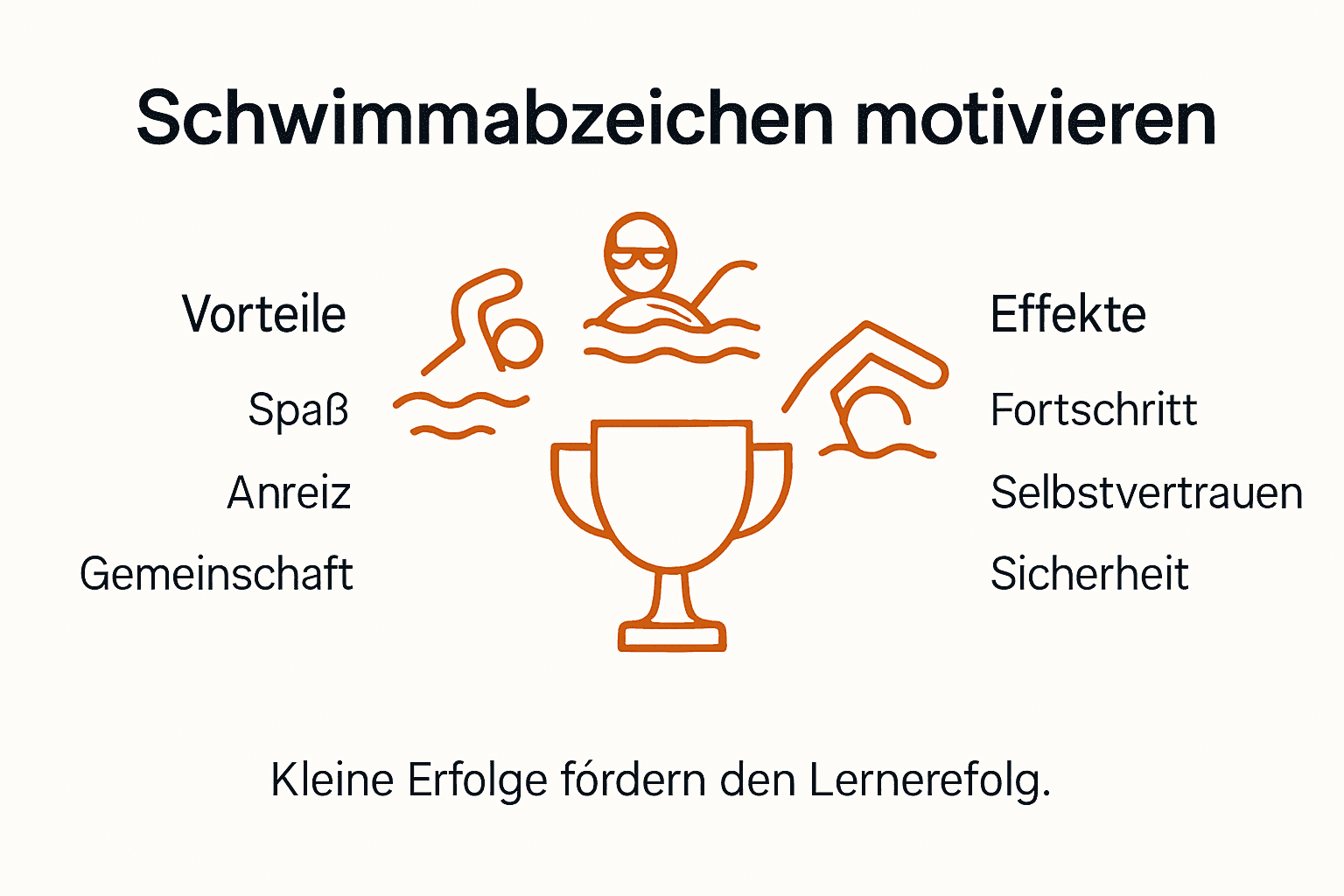 Infografik: Mehr Motivation beim Schwimmen – Abzeichen und Spaß als Antrieb