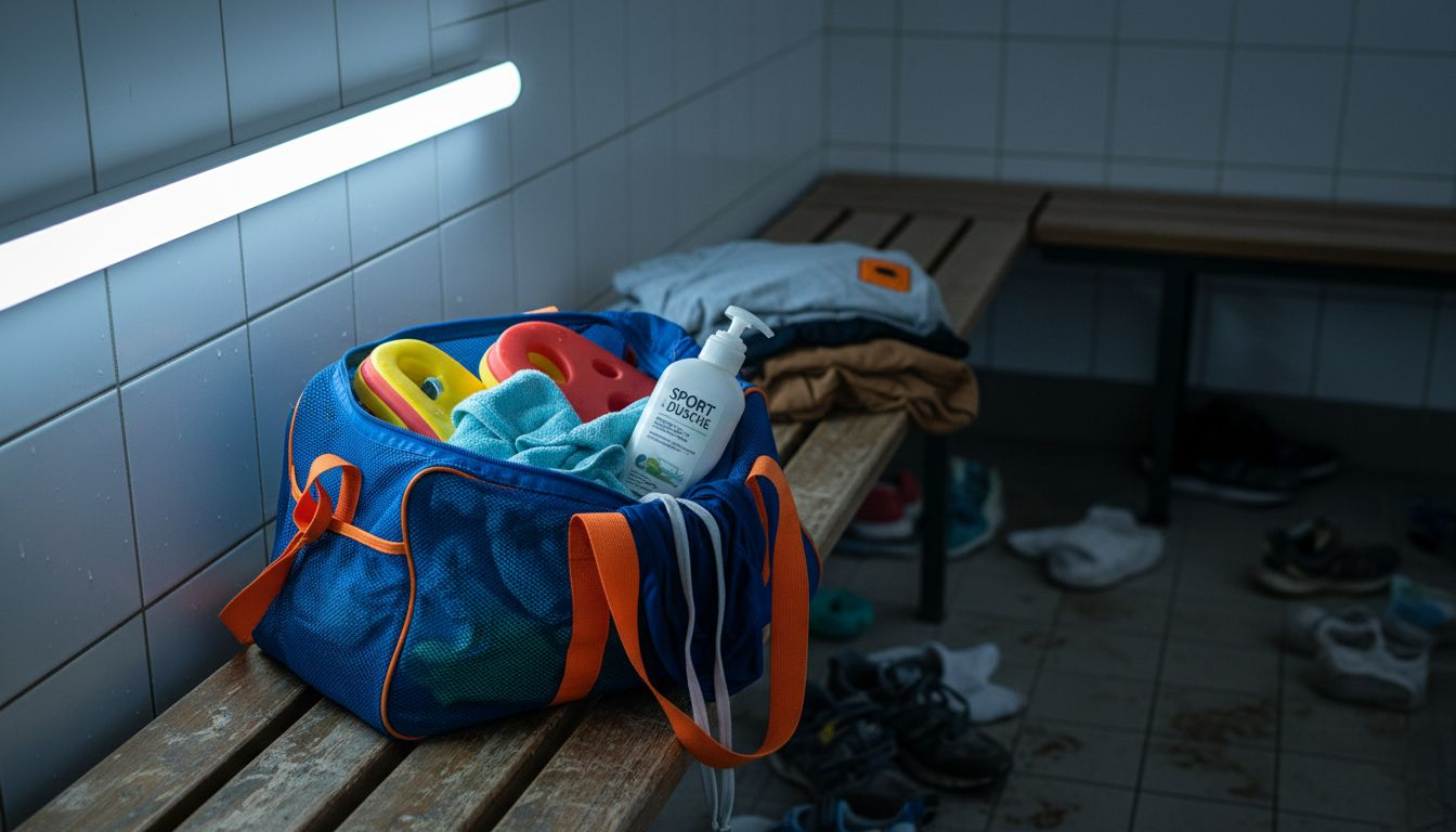 Practical swim bag for children – including swimming utensils and towel