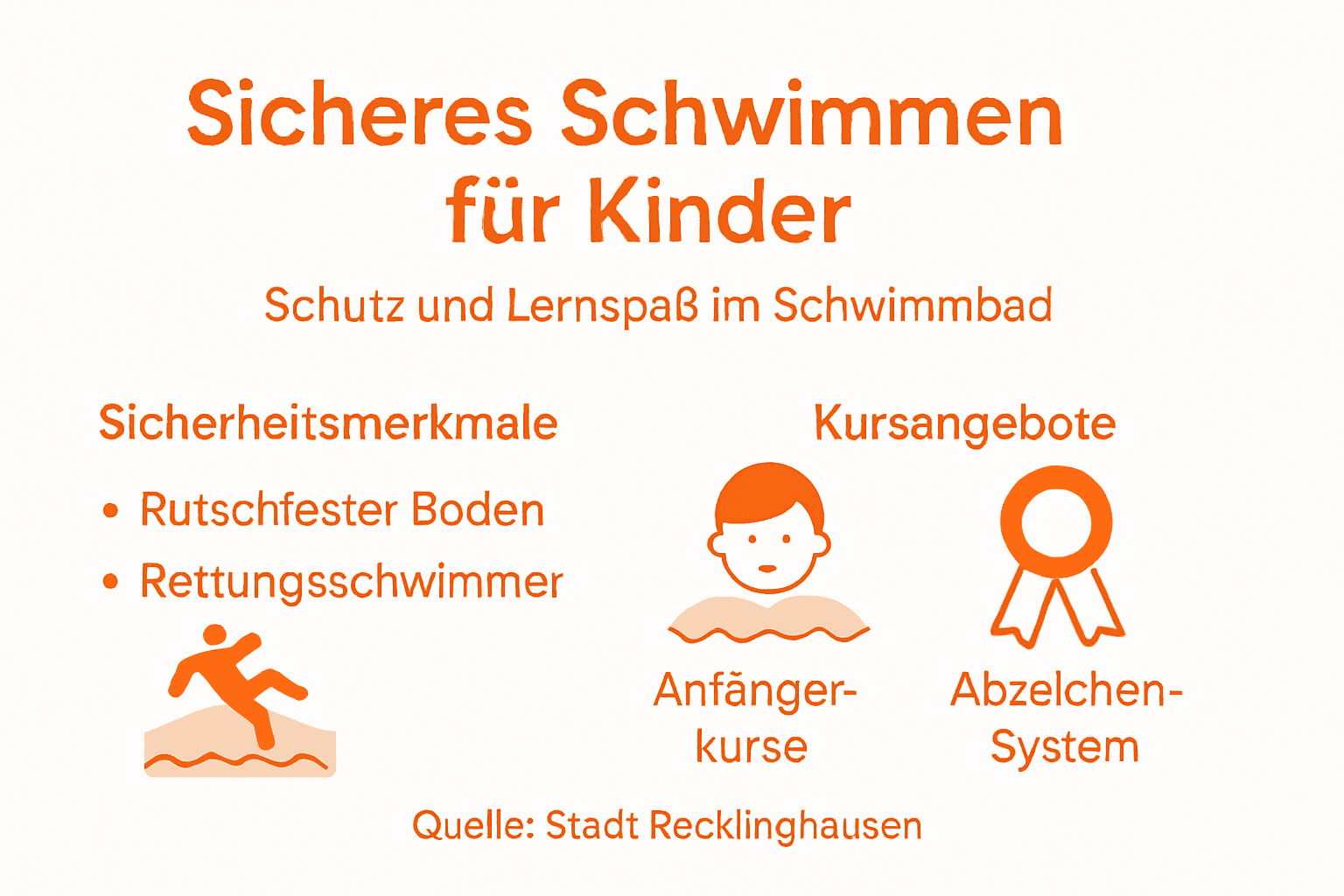 Overview: The safest swimming pools in Recklinghausen at a glance