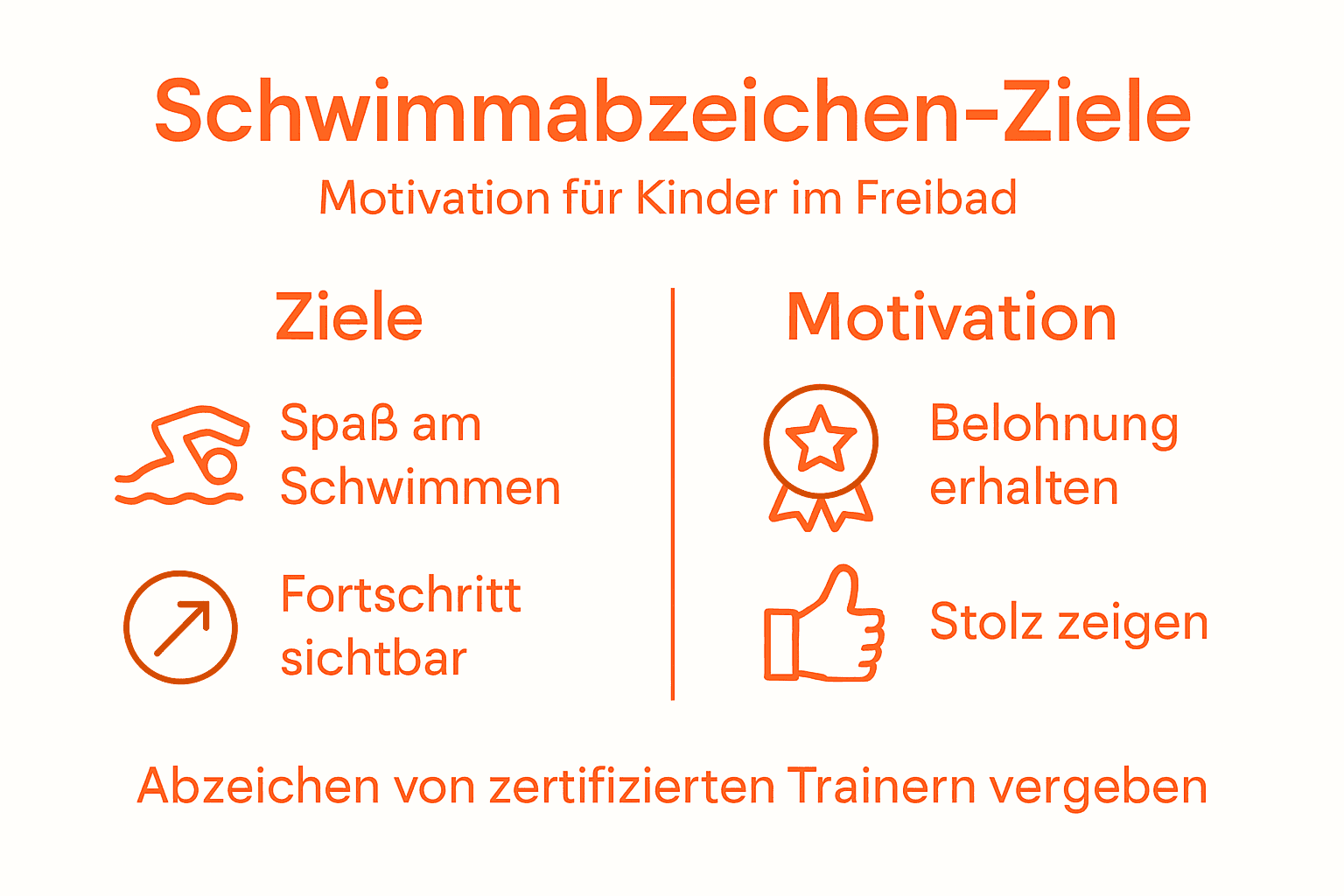 Warum das Schwimmabzeichen Kinder motiviert – eine anschauliche Infografik