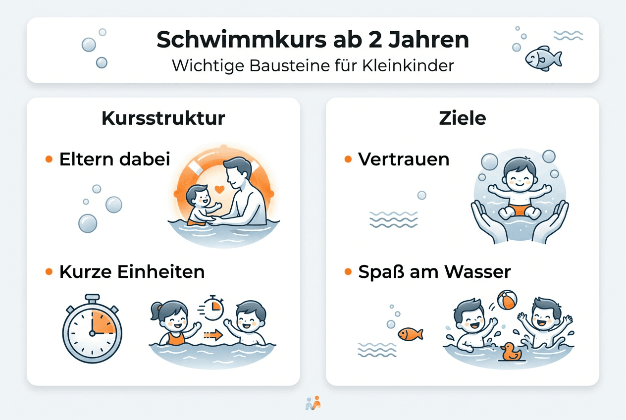 Overview: Swimming Course for Children from 2 Years