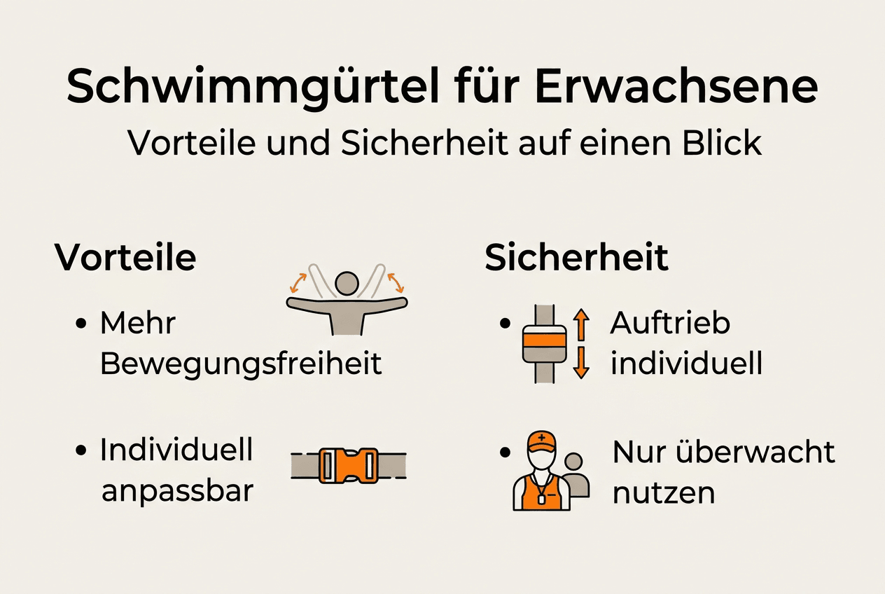 Infographic: The benefits and safety aspects of swimming belts at a glance