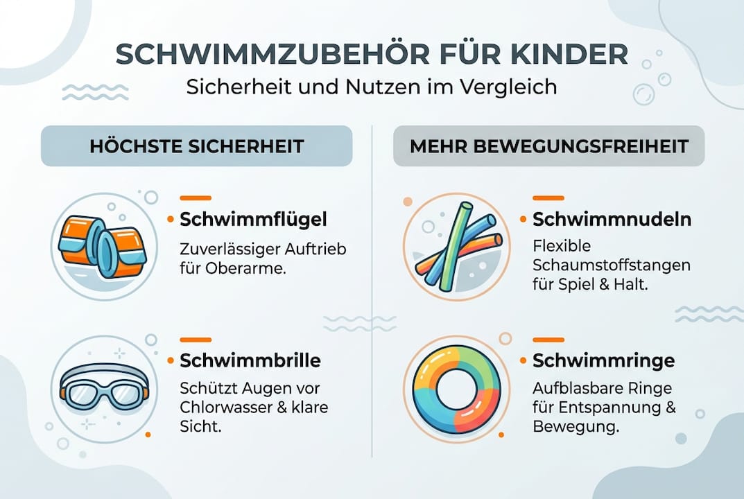 Infographic: Swimming aids in a safety and utility check