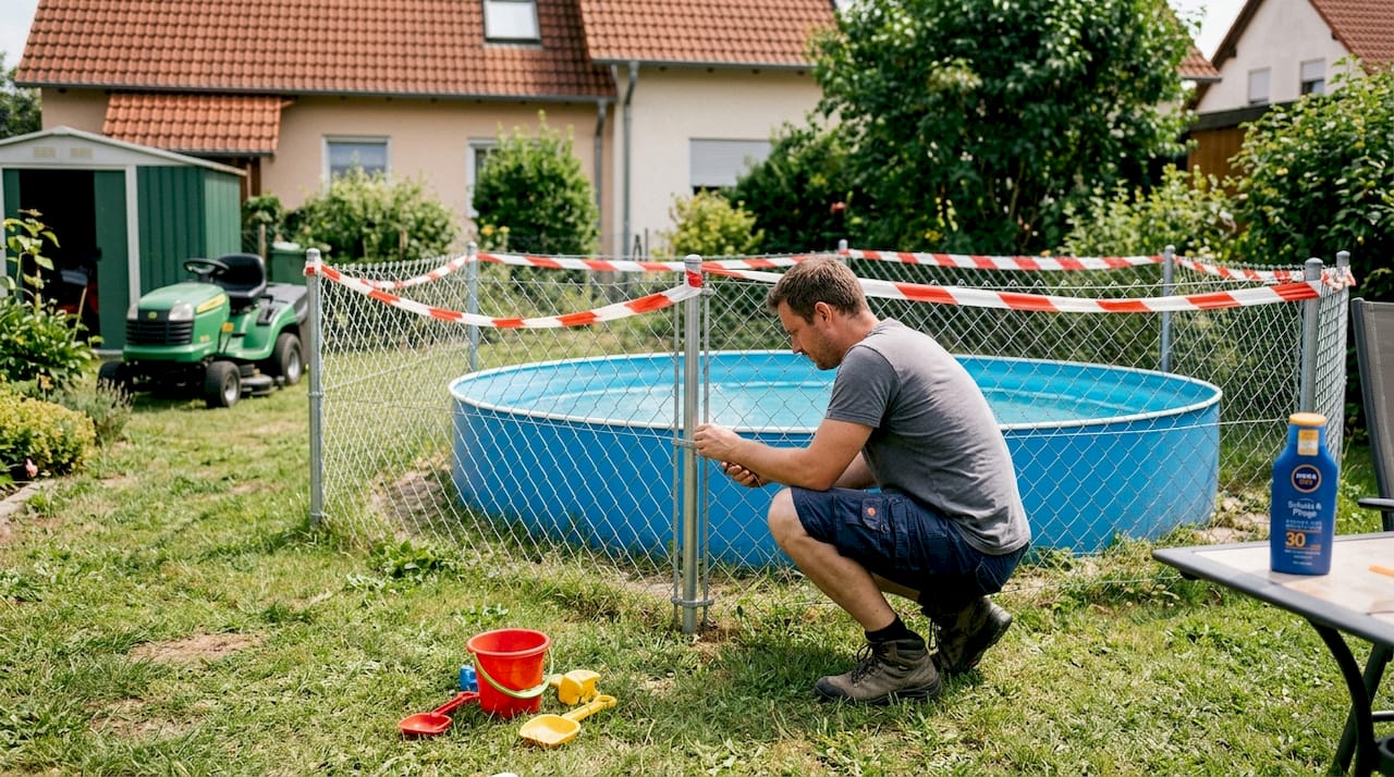 So sichern Sie Ihren privaten Pool im eigenen Garten richtig ab