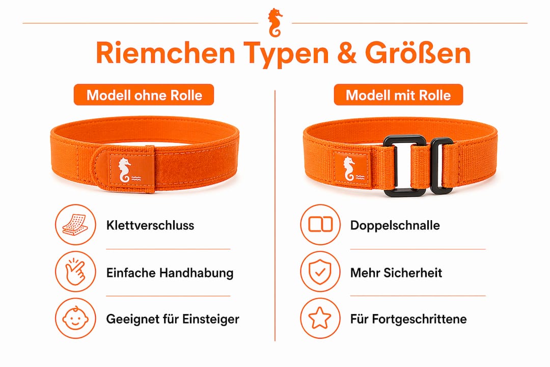 Übersicht: Verschiedene Riemchenarten und wie Sie die passende Größe auswählen