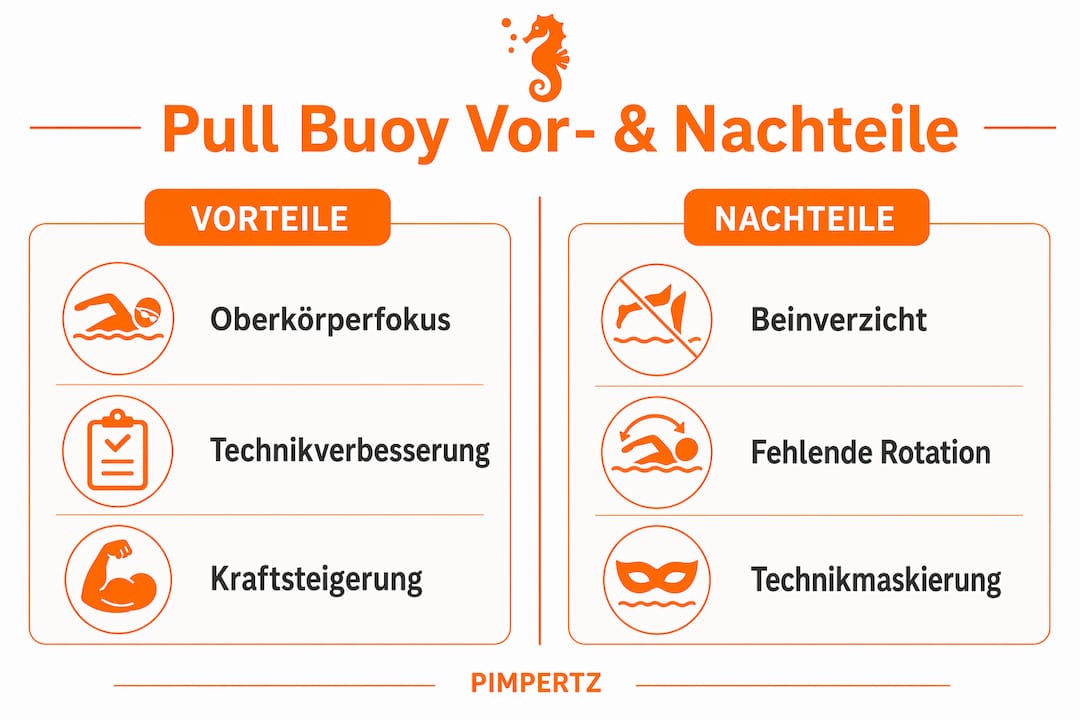 Übersicht: Die Stärken und Schwächen des Pull Buoys im Schwimmtraining – anschaulich dargestellt