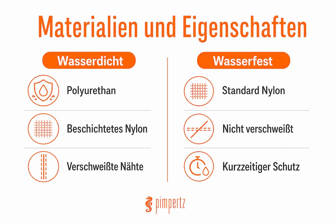 Übersicht: Materialien und Eigenschaften von wasserdichten Schutzhüllen auf einen Blick