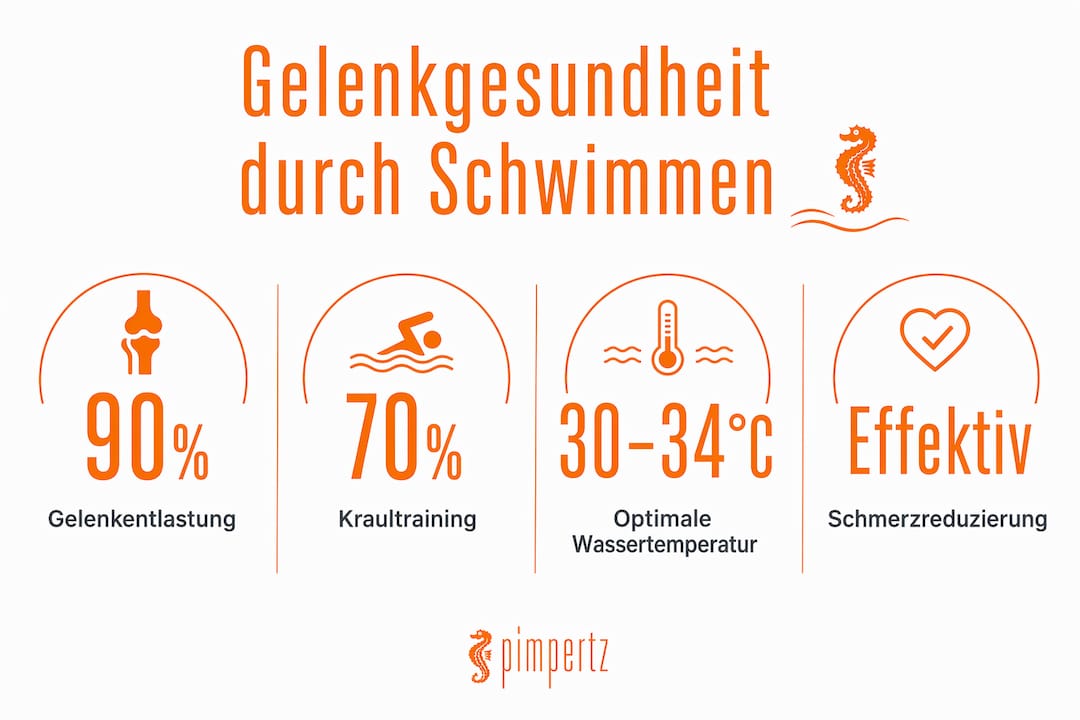 Infografik: Warum Schwimmen so gut für unsere Gelenke ist