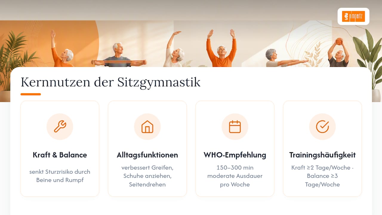 Was Sitzgymnastik für Körper und Alltag wirklich bringt — overview diagram