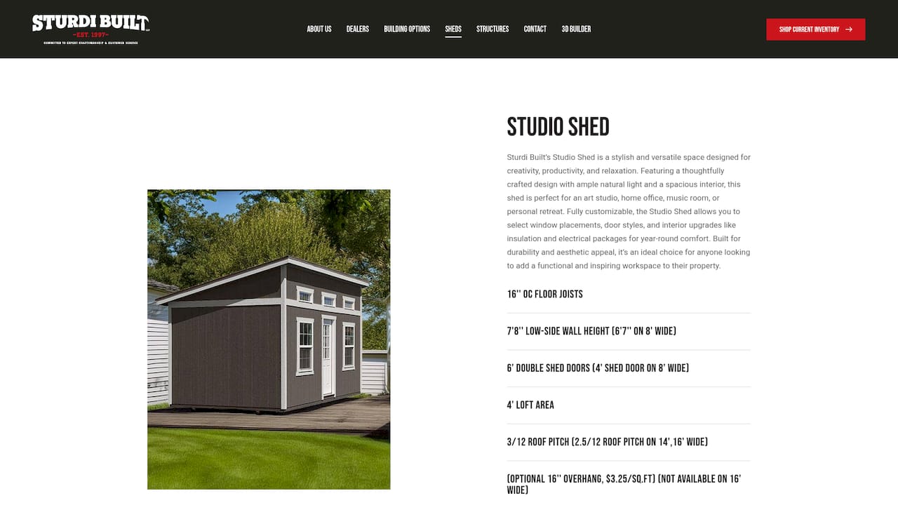 https://sturdibuiltllc.com/studio-shed
