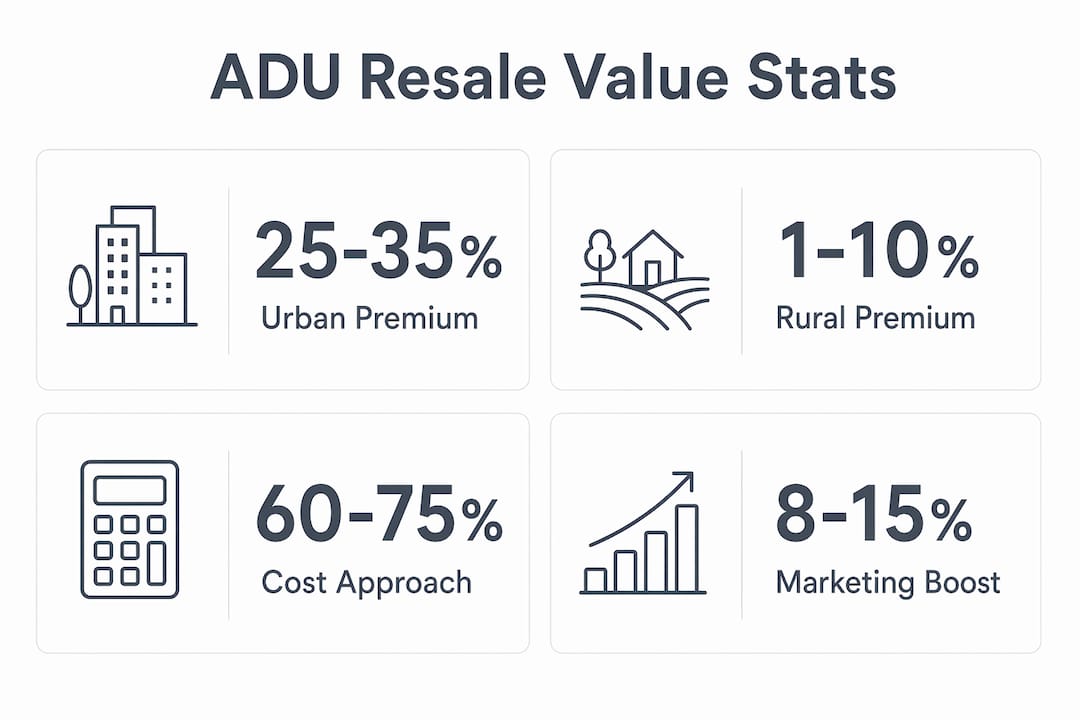 Infographic showing ADU resale value key statistics