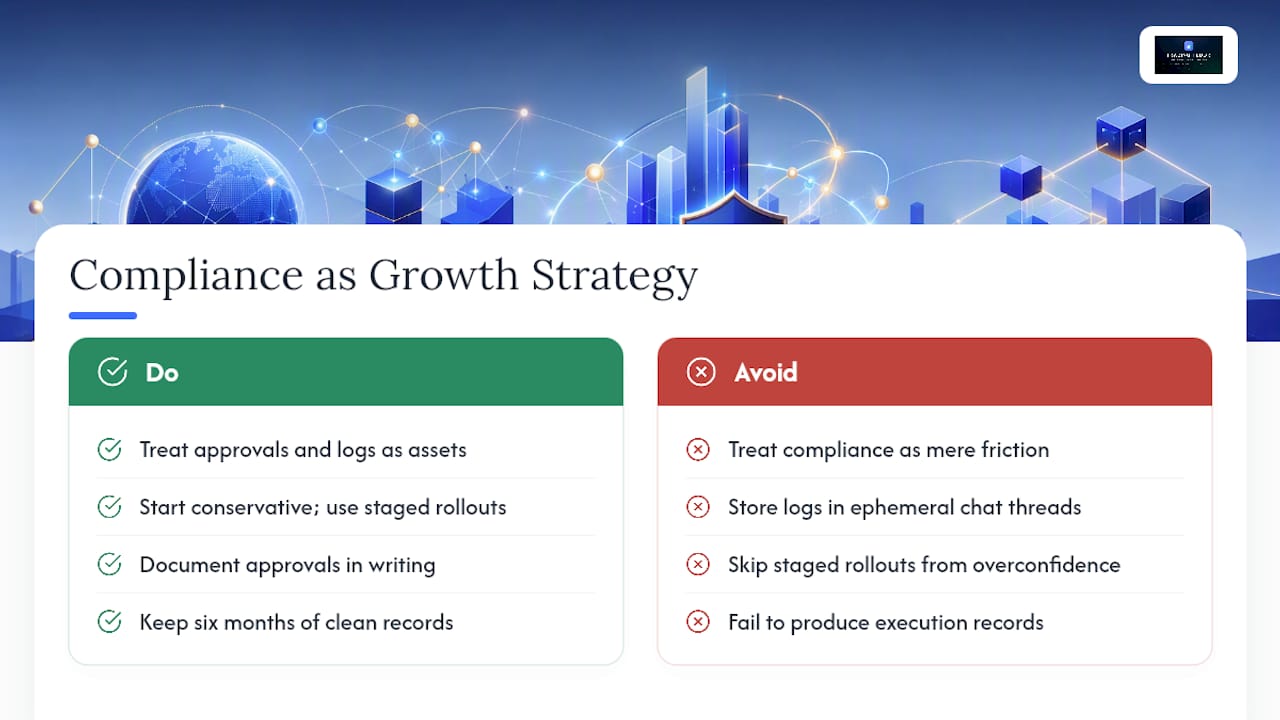 Compliance Is the Growth Strategy, Not the Obstacle — overview diagram