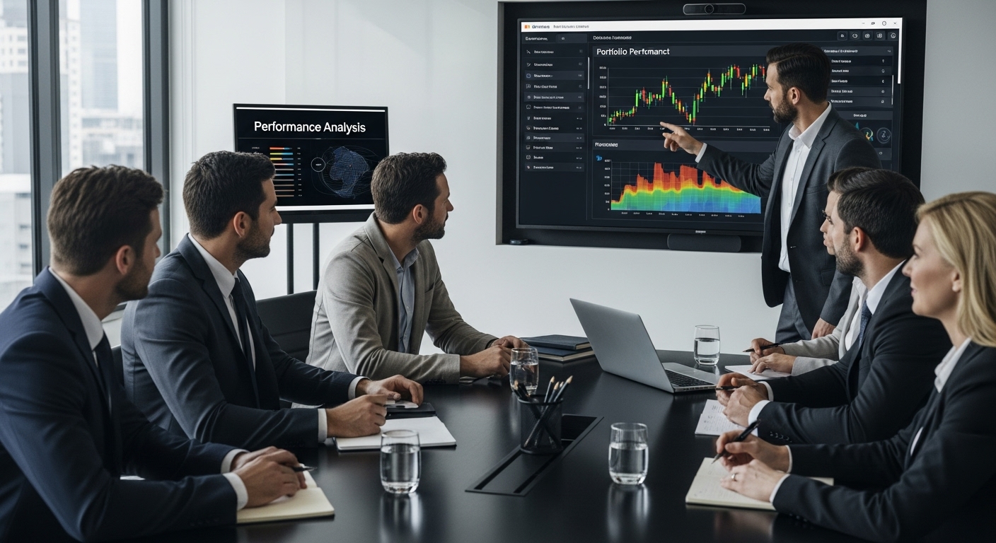 financial dashboard corporate meeting