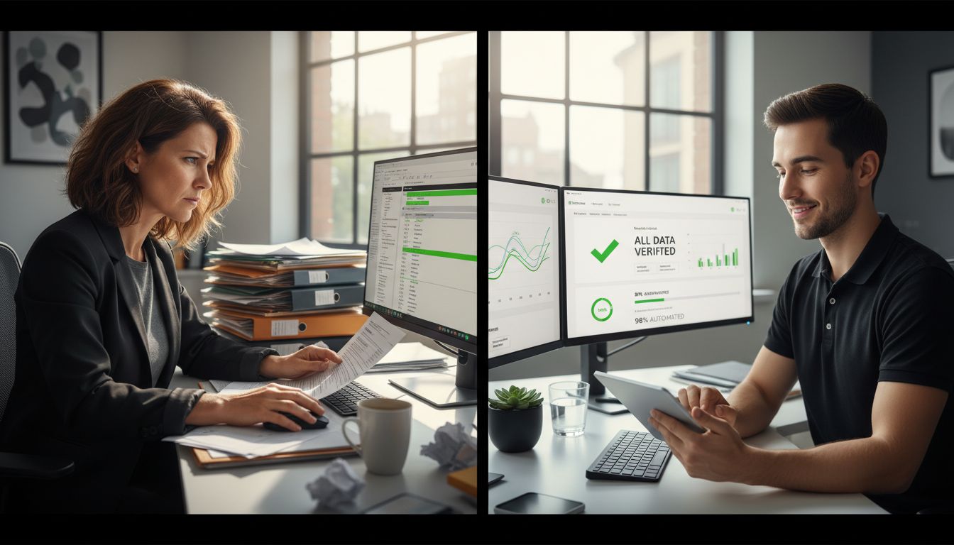 manual vs automated data