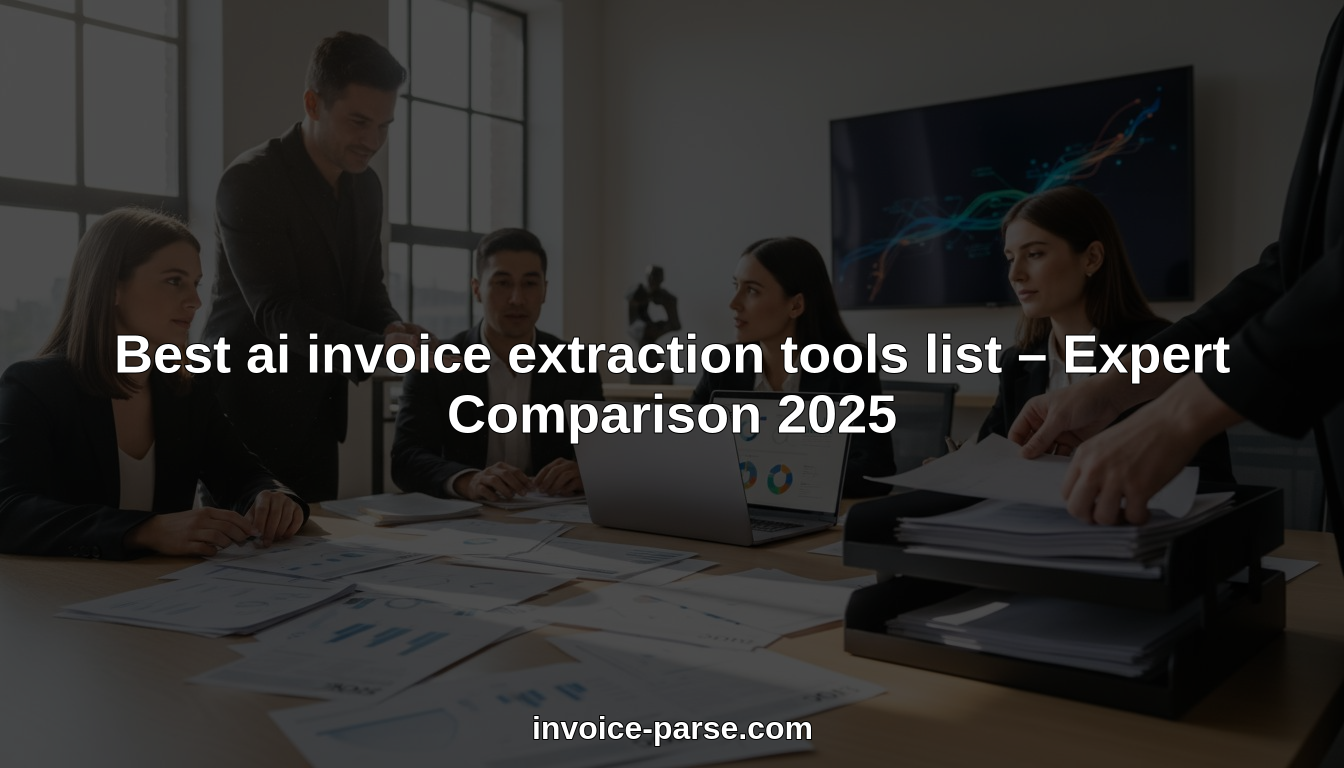 Best ai invoice extraction tools list – Expert Comparison 2025
