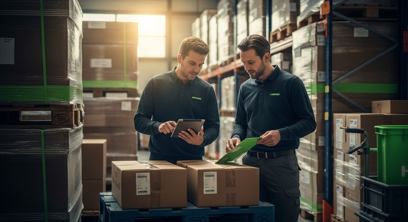 industrie verpakkingsvoorschriften warehouse people