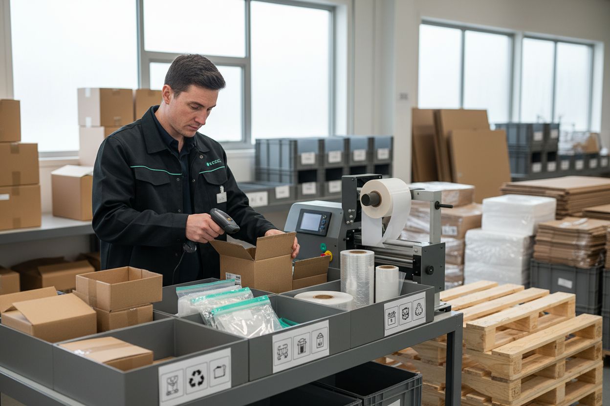 orderpicking verpakkingsmaterialen proces