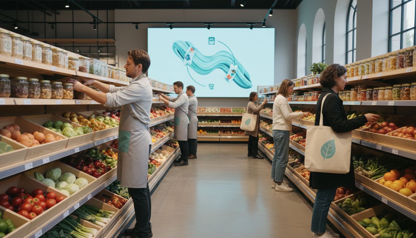 supermarkt herbruikbare verpakkingen