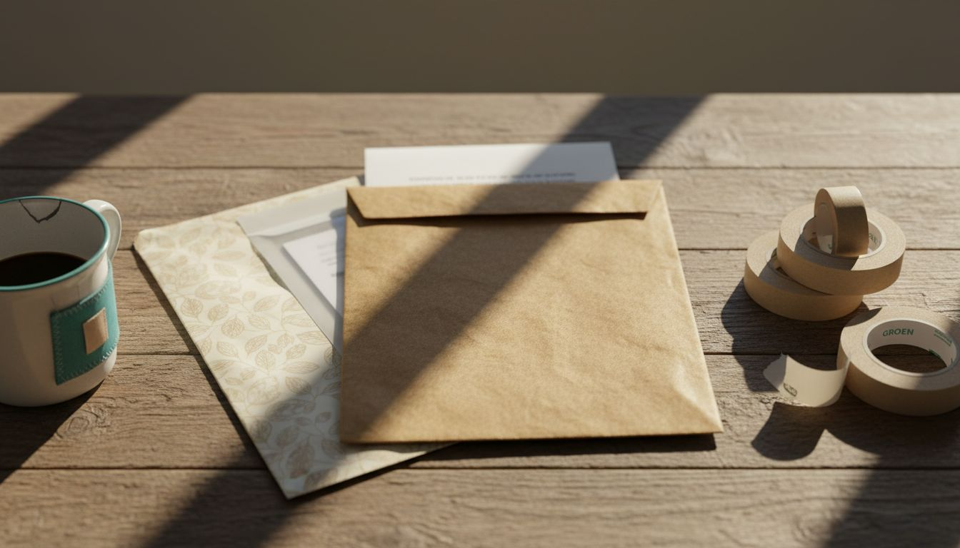 Welke soorten materialen worden gebruikt voor verzendzakken in de kledingbranche?