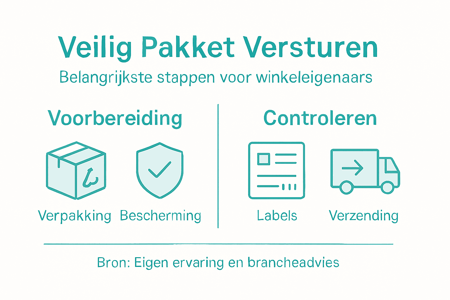 Infographic: Zo verstuur je veilig een pakket – stap voor stap uitgelegd