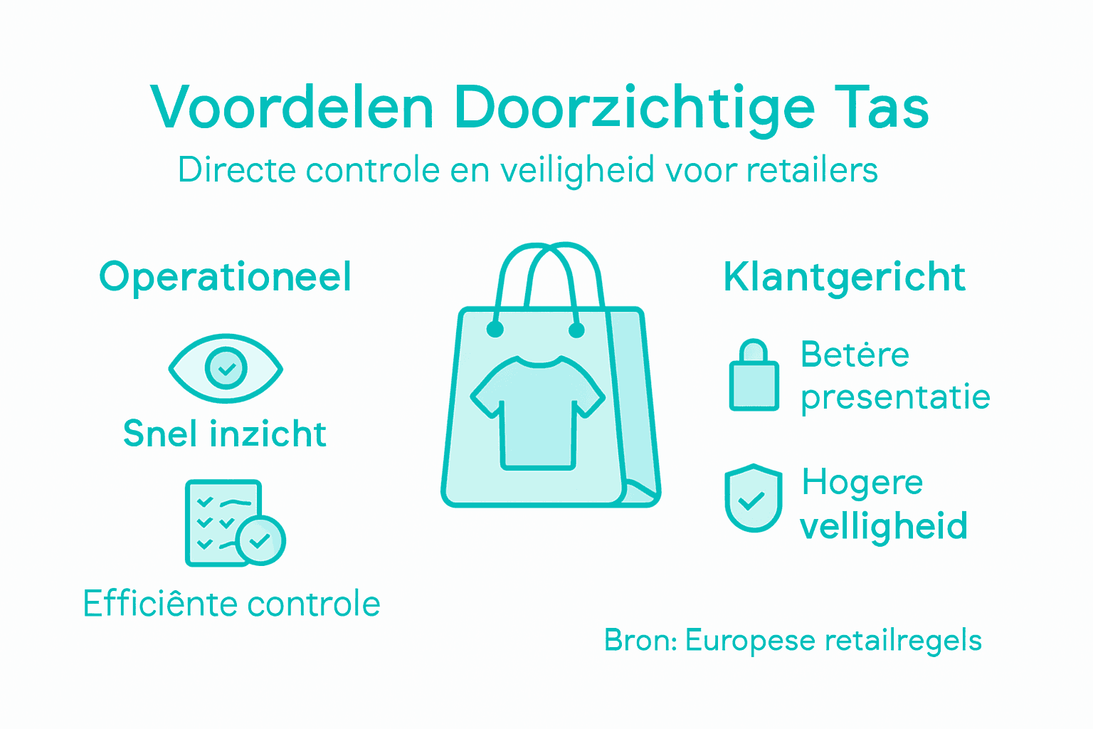 Infographic: de voordelen van transparante tassen in de retail