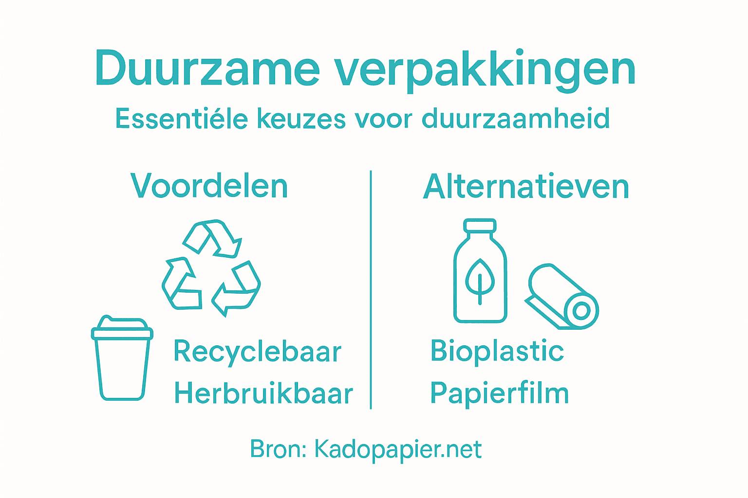 Infographic: De voordelen van duurzame verpakkingen en milieuvriendelijke alternatieven
