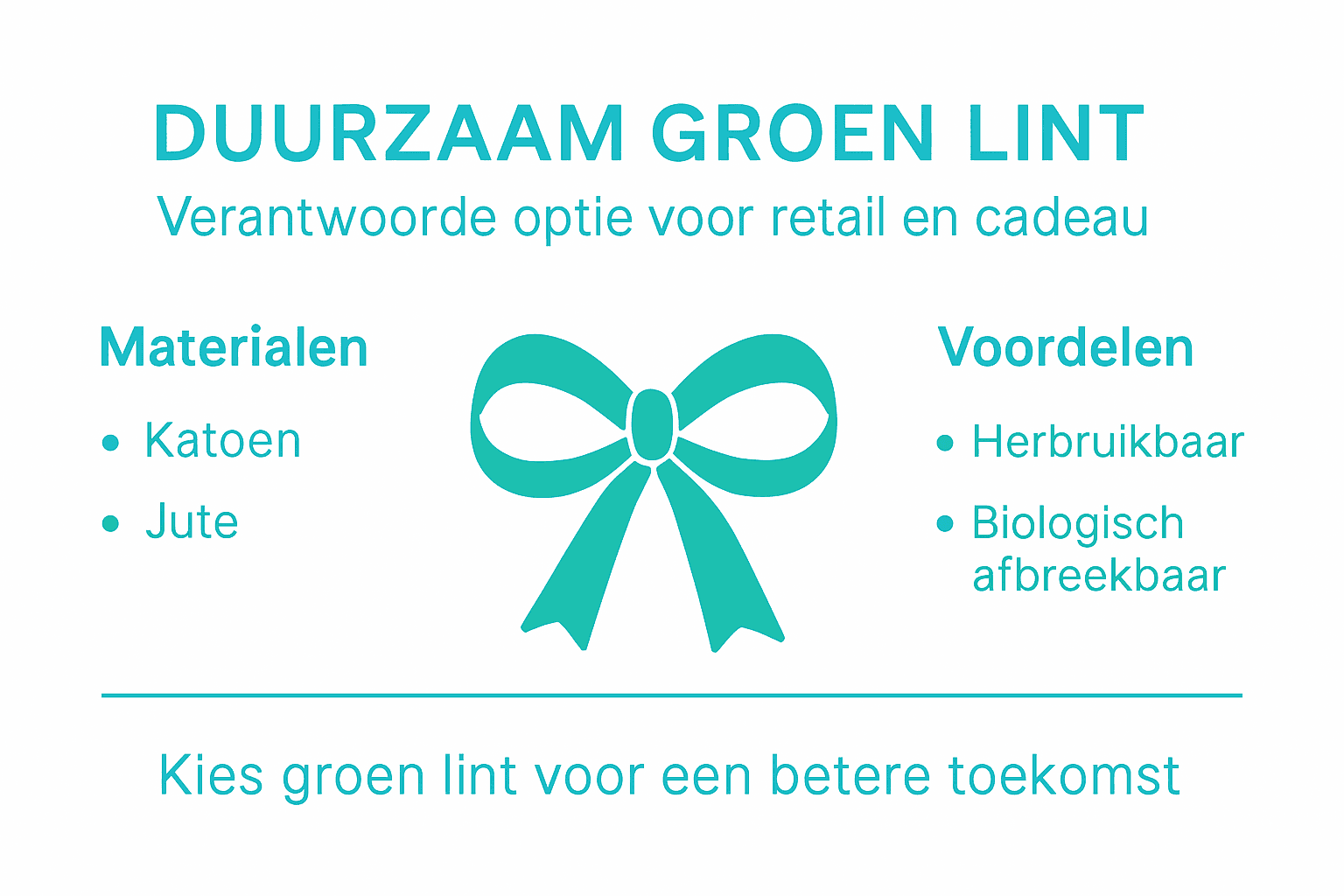 Infographic: lint van duurzame materialen en de voordelen op een rij