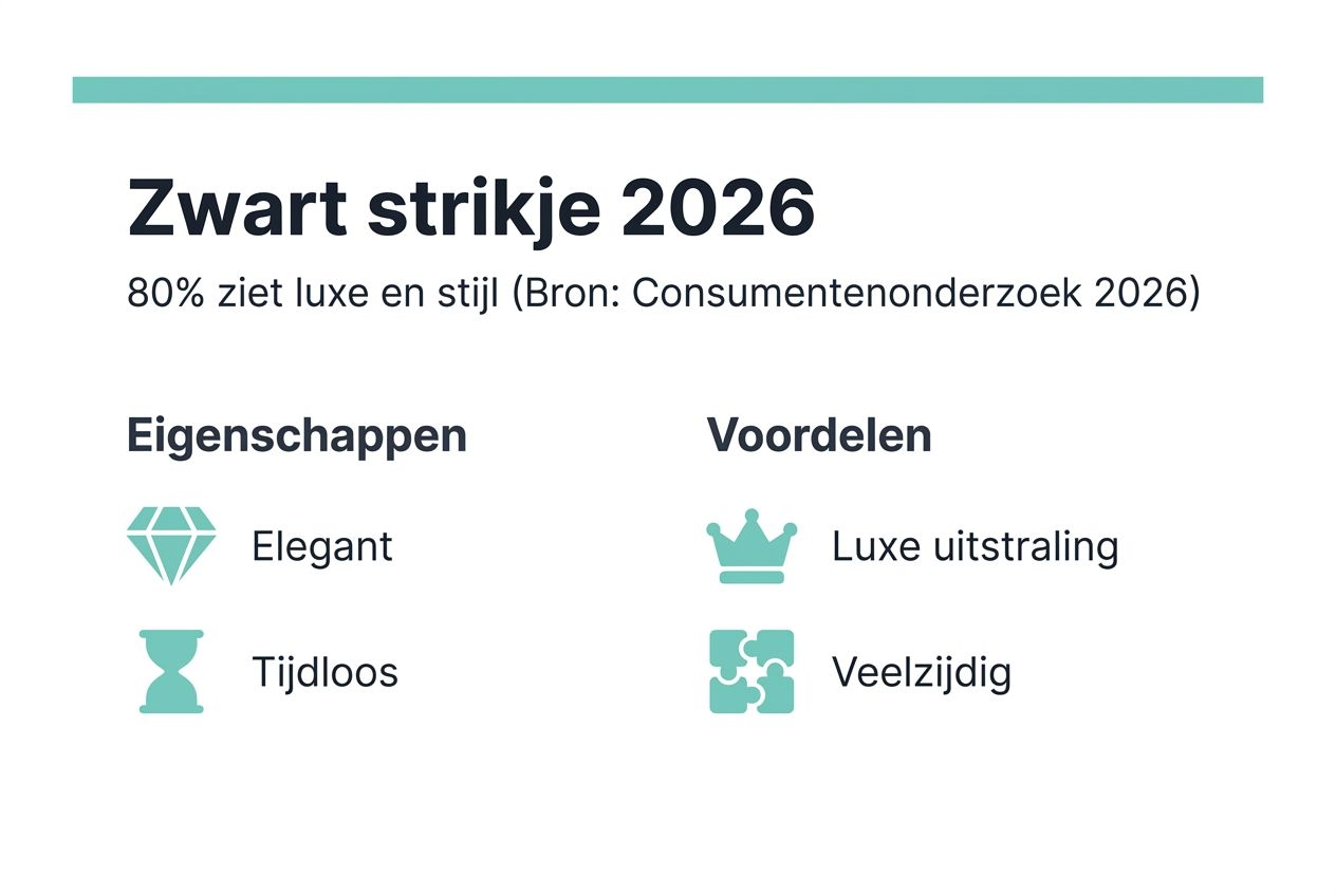 Infographic: het zwarte strikje als symbool van luxe en elegantie