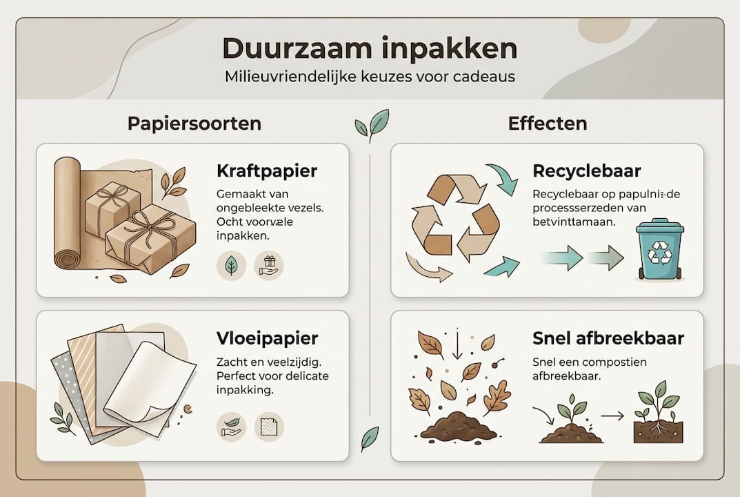 Overzicht van milieuvriendelijke inpakpapier opties