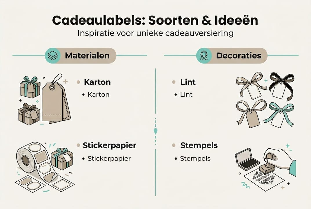 Overzicht met leuke voorbeelden en ideeën voor originele cadeaulabels