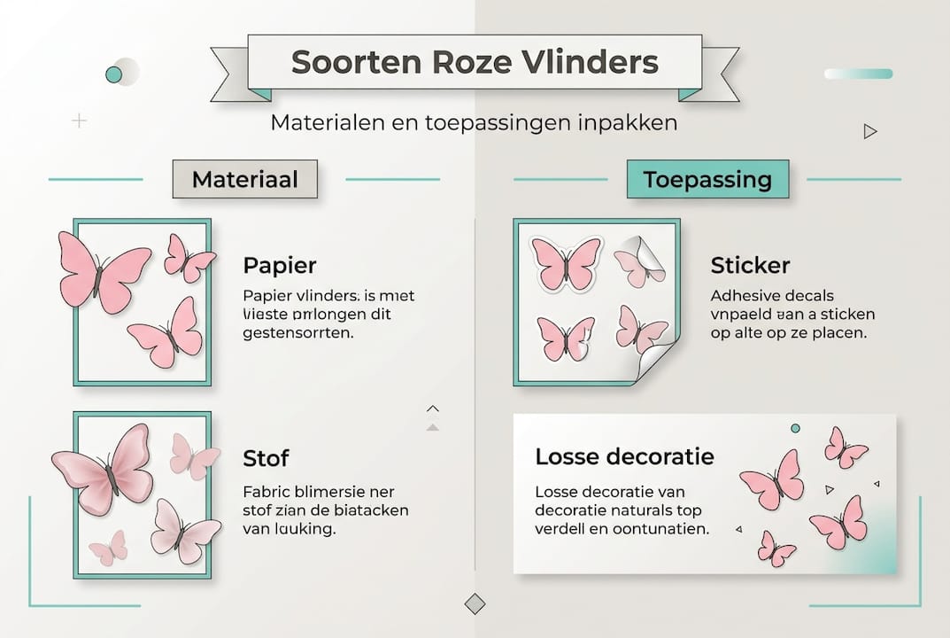 Overzicht: materialen en toepassingen van de roze vlinder