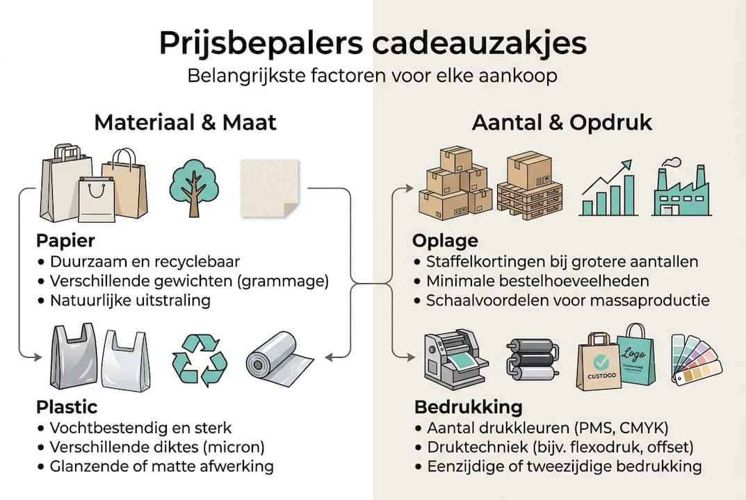 Infographic: Welke factoren bepalen de prijs van cadeauzakjes?