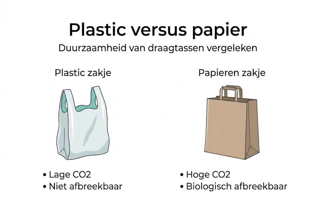 Infographic: plastic of papieren tas – wat is de beste keuze?