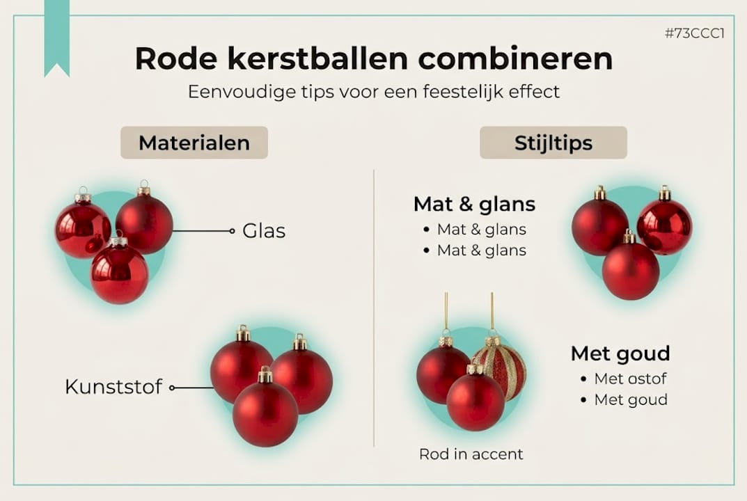 Tips voor het stijlvol combineren van rode kerstballen: zo creëer je een sfeervolle kerstsfeer