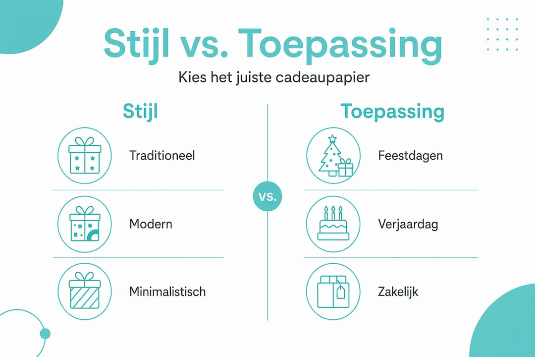 Overzicht: verschillende stijlen en creatieve manieren om cadeaupapier te gebruiken