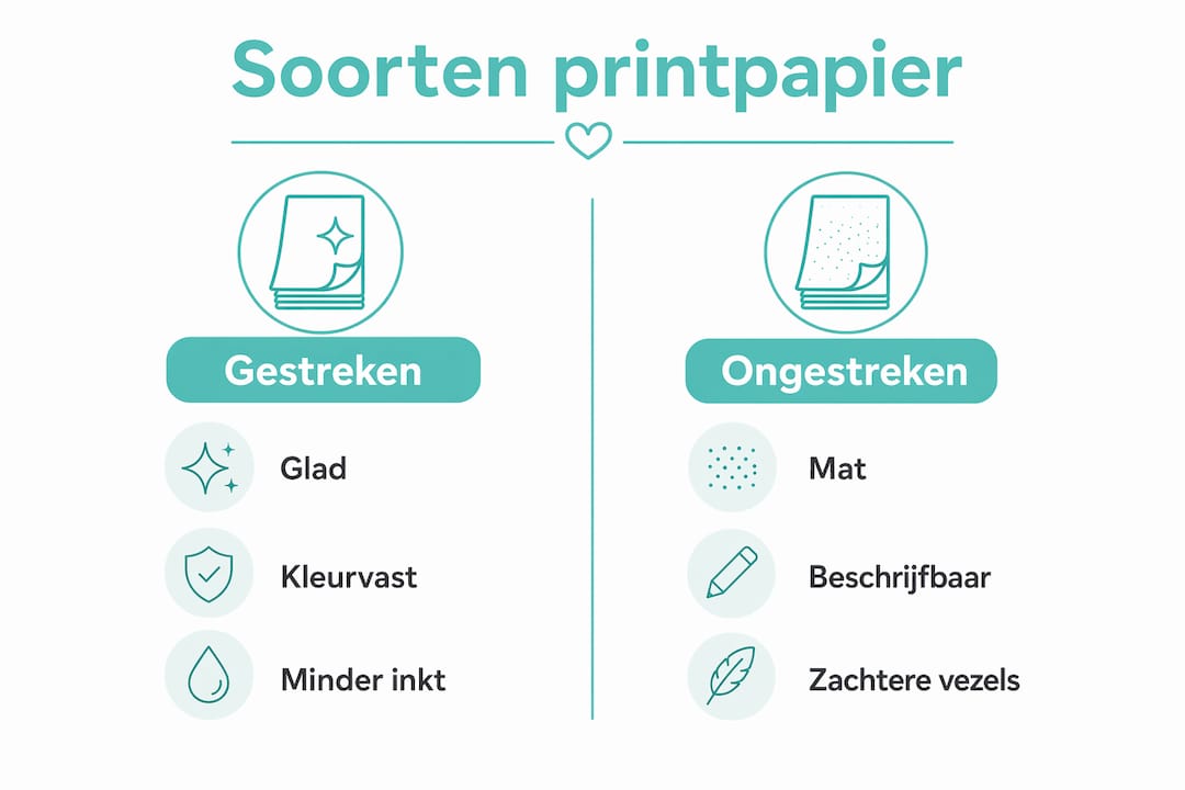 Infographic: een handig overzicht van verschillende soorten printpapier
