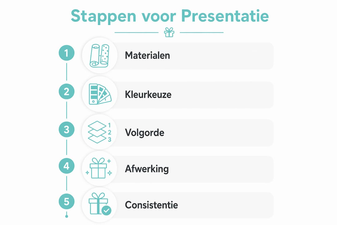 Infographic: in vijf stappen je product perfect verpakken voor een presentatie