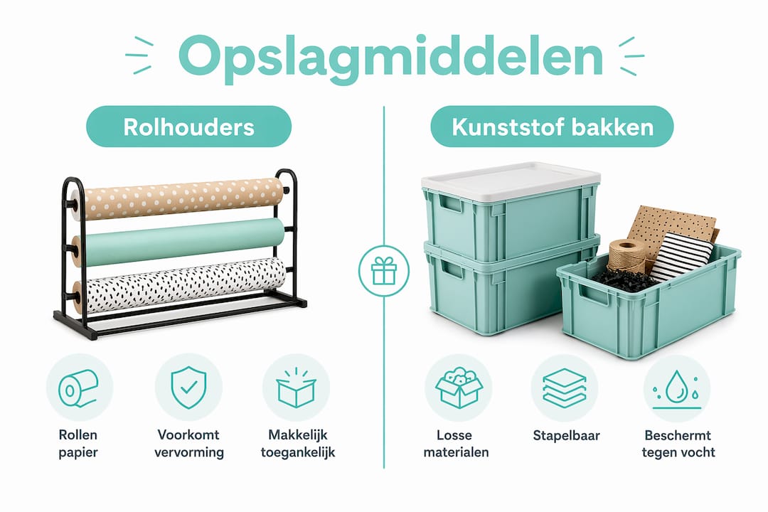 Infographic: een overzichtelijke vergelijking tussen rolhouders en kunststof bakken