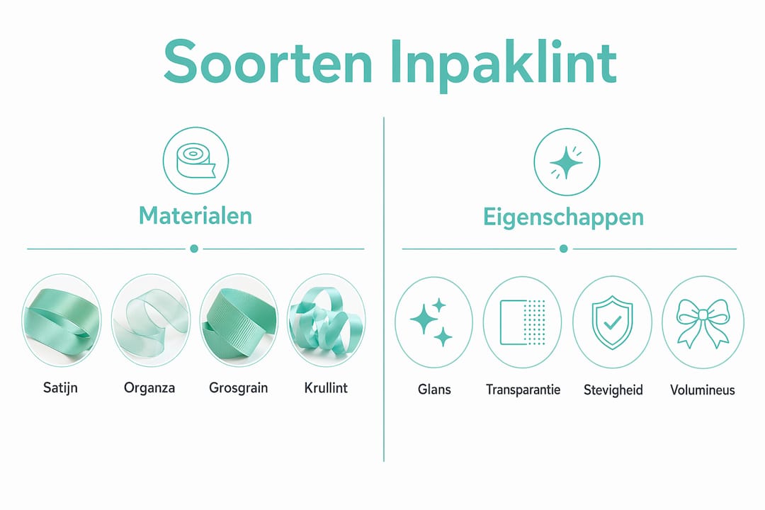 Infographic: een handig overzicht van verschillende soorten inpaklint en hun kenmerken