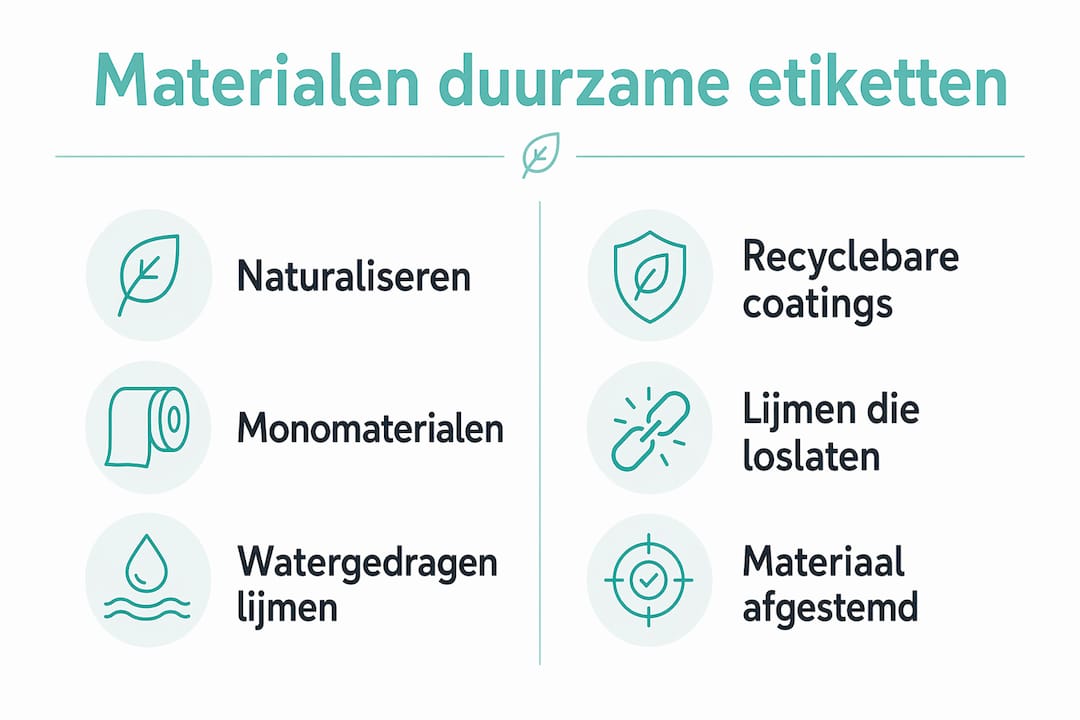 Overzicht van milieuvriendelijke materialen voor etiketten