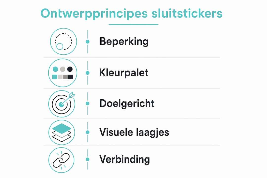 Infographic: de belangrijkste ontwerpregels voor sluitstickers