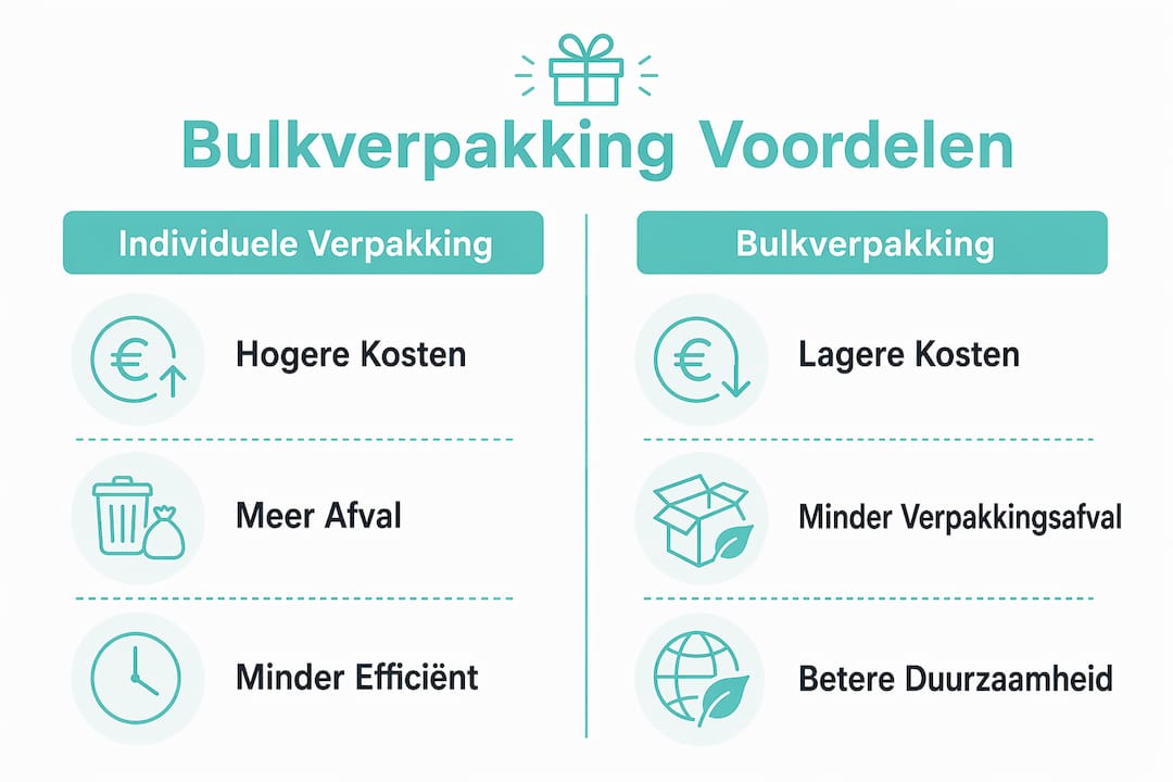 Infographic: de voordelen van grootverpakking ten opzichte van individuele verpakkingen