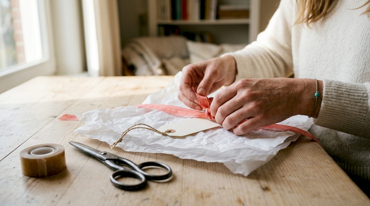 Maak je tafel extra feestelijk door cadeau-accessoires leuk met elkaar te combineren.