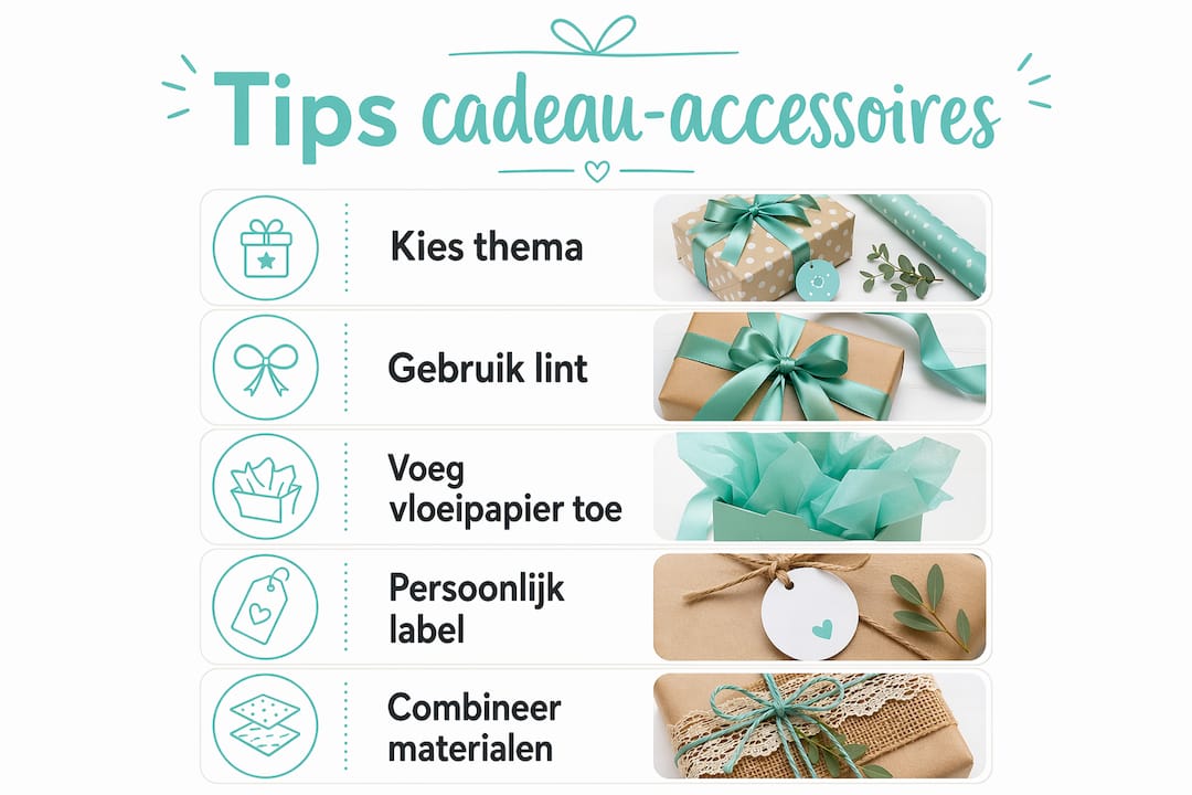 Infographic: 5 handige tips om je cadeau extra feestelijk te verpakken